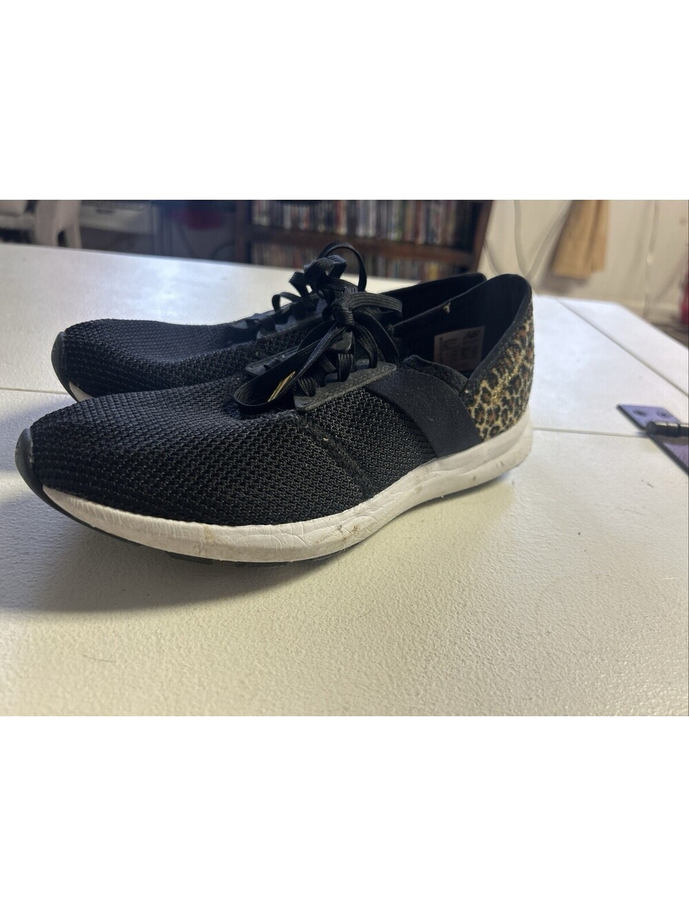 New Balance FuelCore Nergize v1 Running Sneakers Women's Black Leopard Mesh - 8